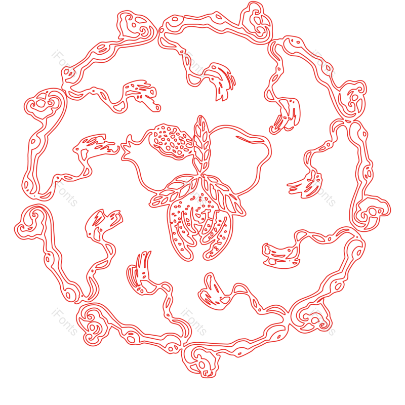 花纹图片,图案元素,剪纸PNG,剪纸元素免抠素材